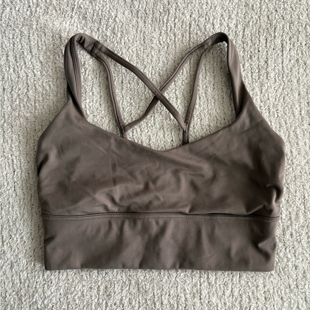 Women's taupe brown Sports Bra